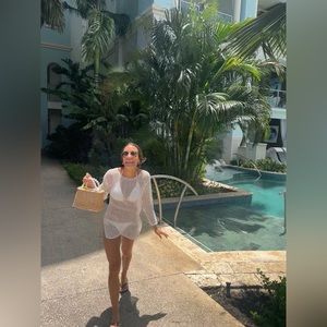 VACATION PEARL WOVEN PURSE